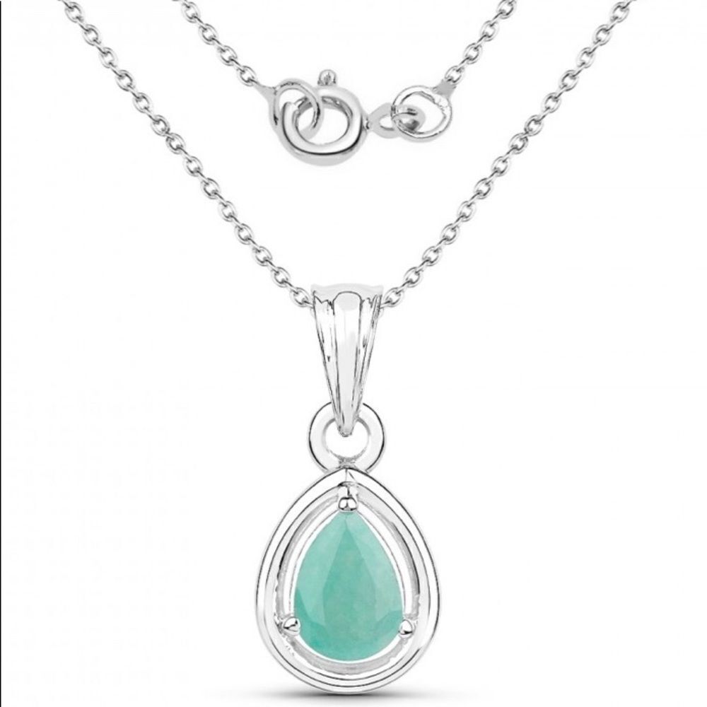 Emerald Teardrop Necklace